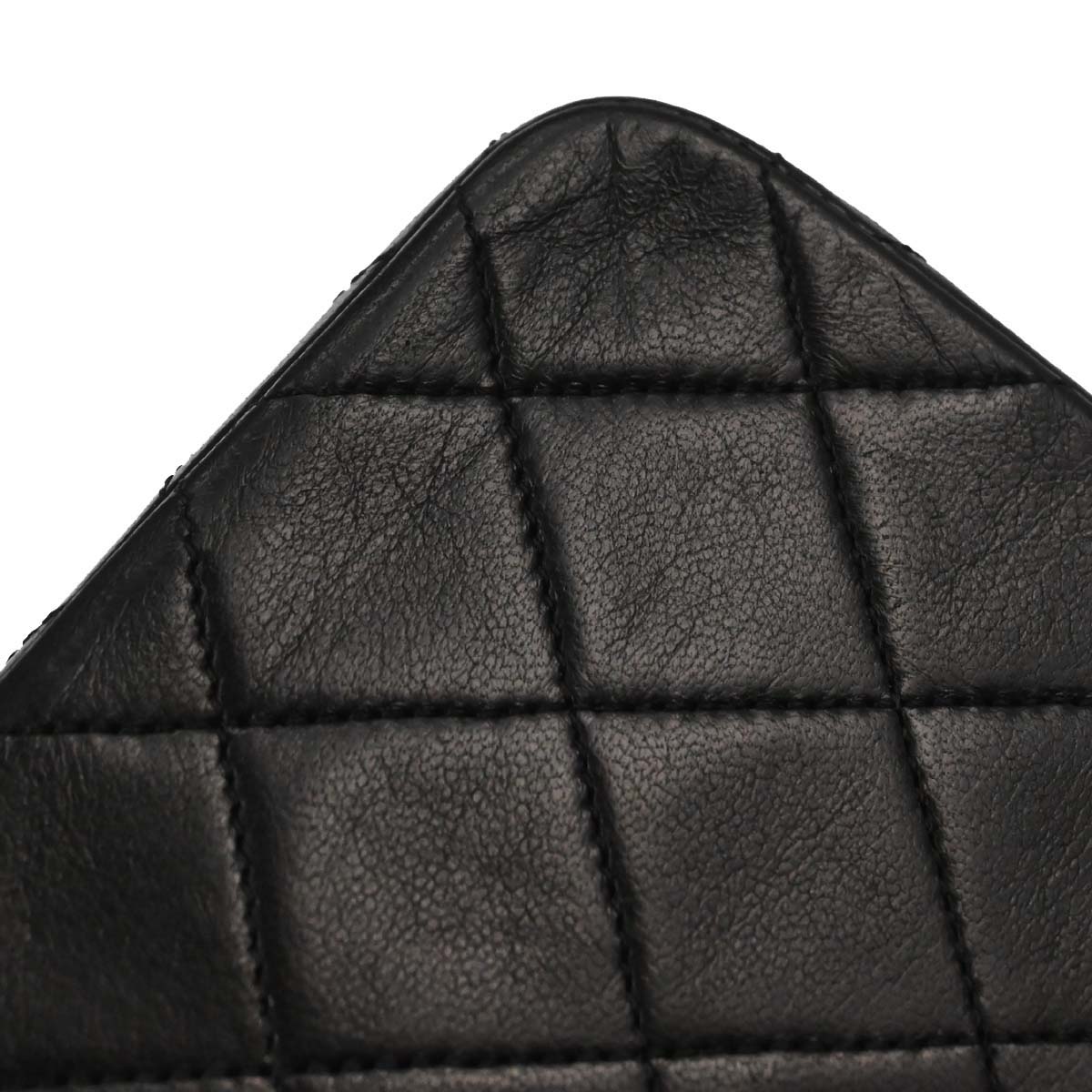 Chanel Black Lambskin Turnlock Mini Full Flap Shoulder Bag