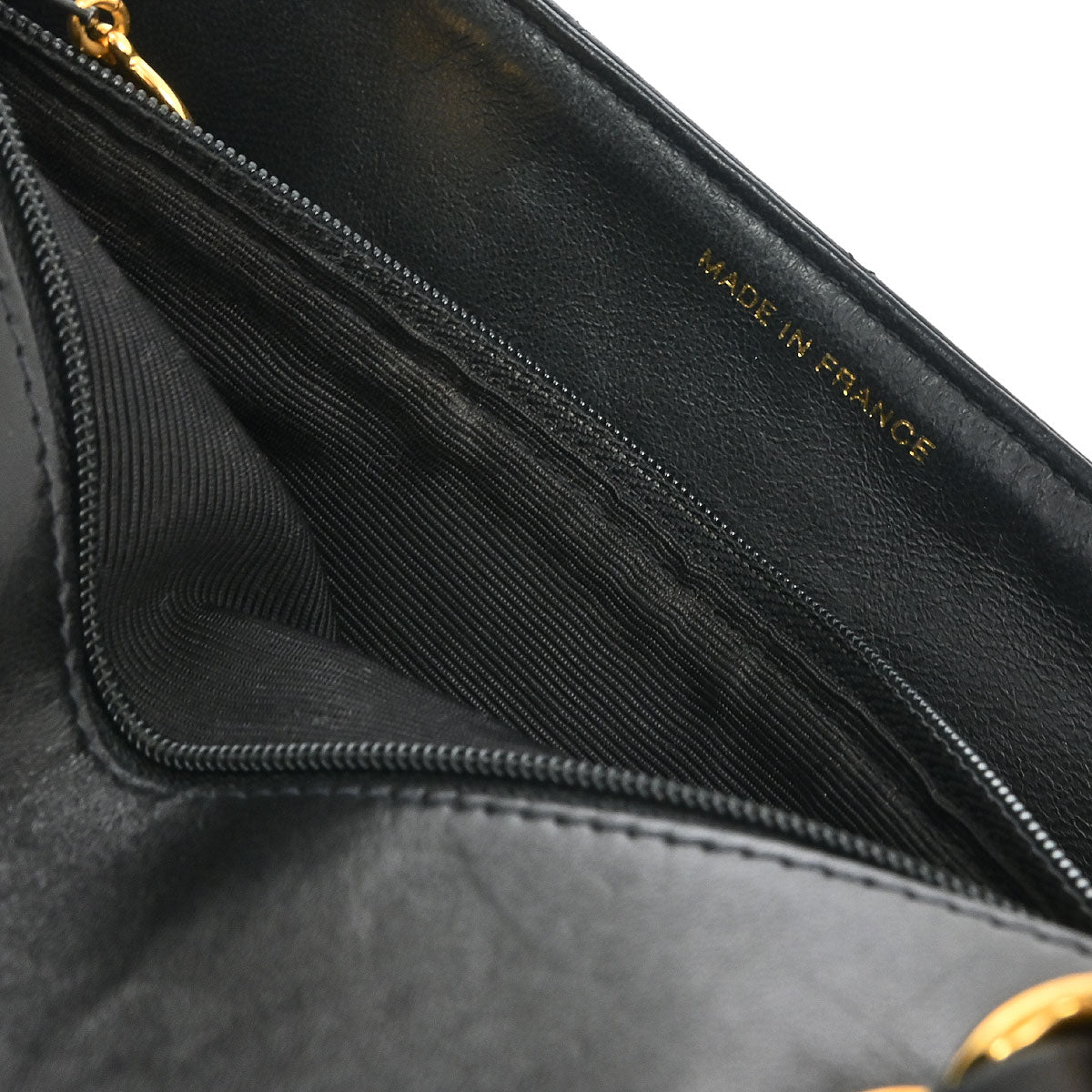 Chanel 1996-1997 Black Lambskin Small Diana Shoulder Bag