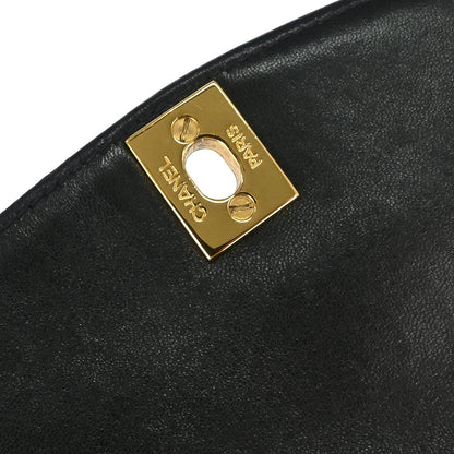 Chanel 1996-1997 Black Lambskin Small Diana Shoulder Bag