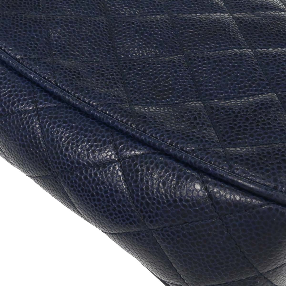 Chanel Navy Caviar Skin Camera Bag Shoulder Bag