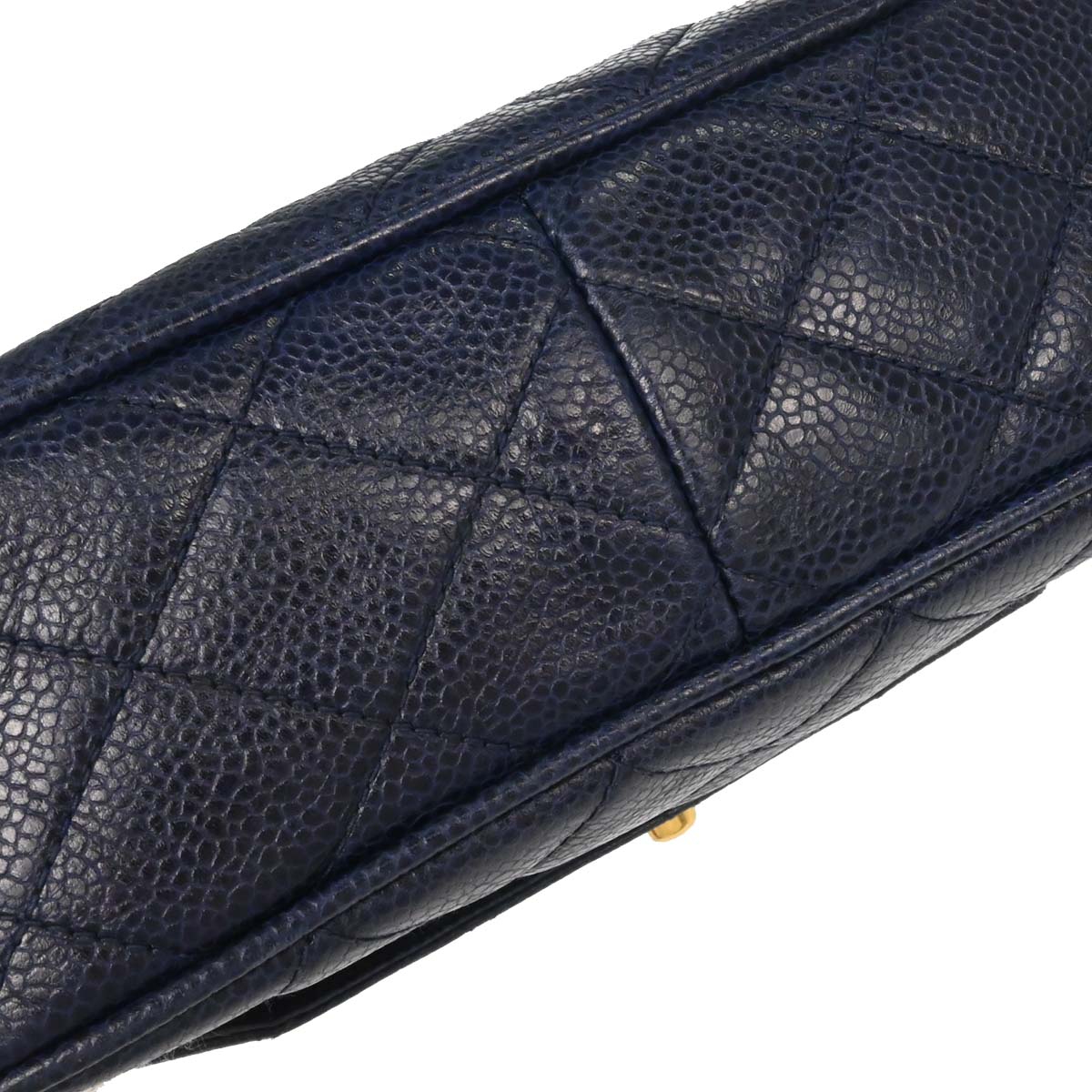 Chanel Navy Caviar Skin Camera Bag Shoulder Bag