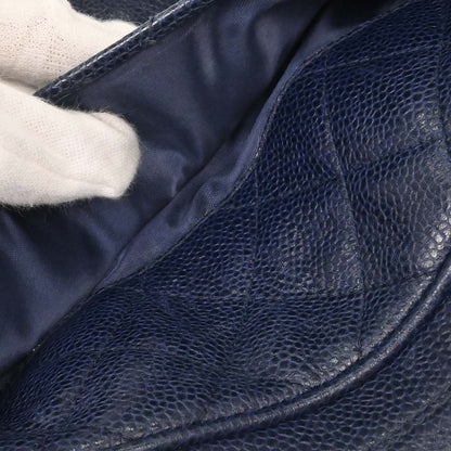 Chanel Navy Caviar Skin Camera Bag Shoulder Bag