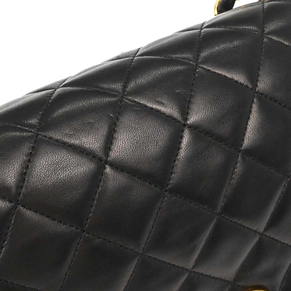 Chanel Black Lambskin Turnlock Small Full Flap Shoulder Bag