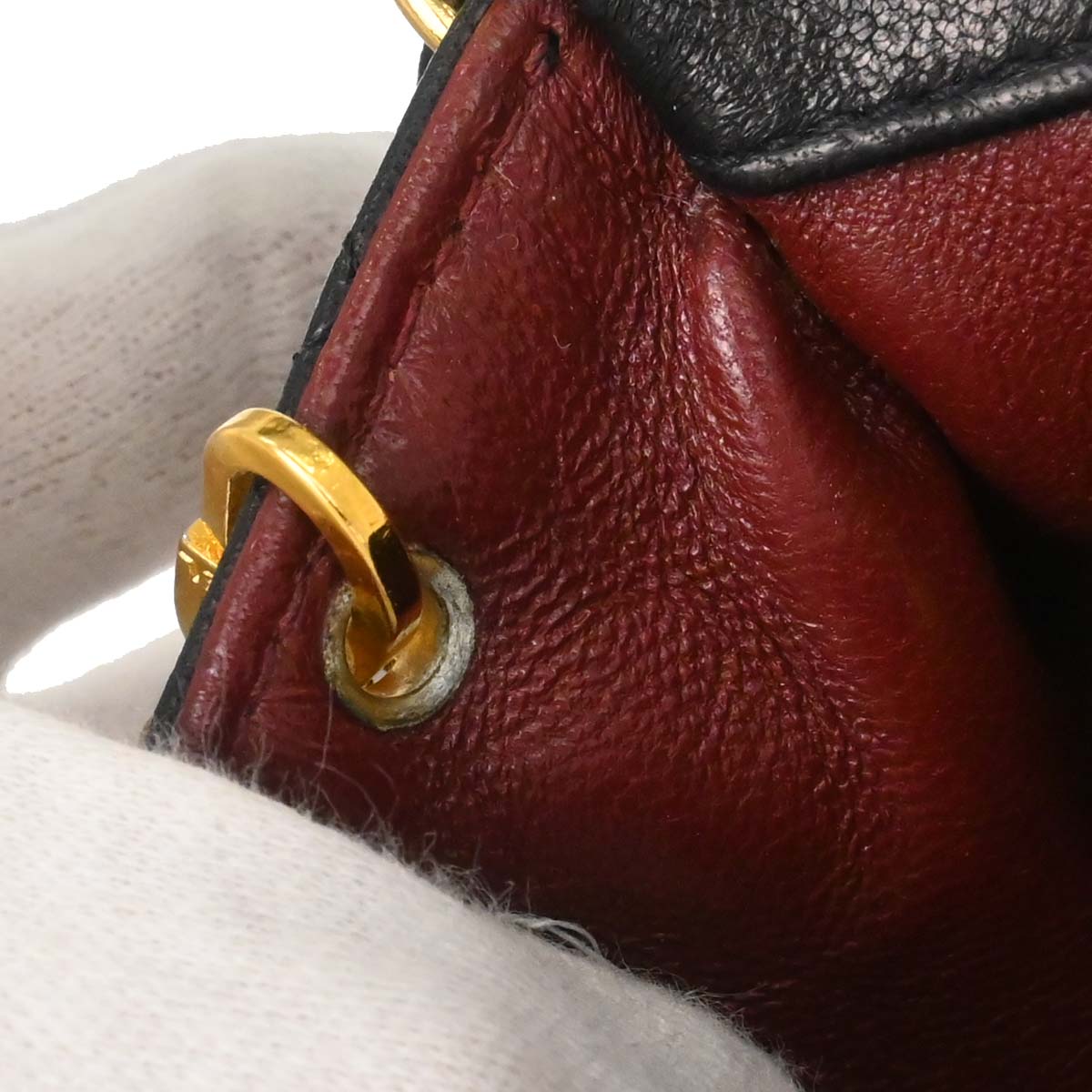 Chanel Black Lambskin Turnlock Small Full Flap Shoulder Bag