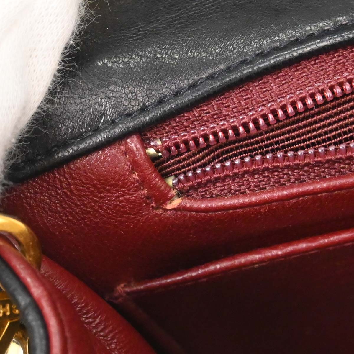 Chanel Black Lambskin Turnlock Small Full Flap Shoulder Bag