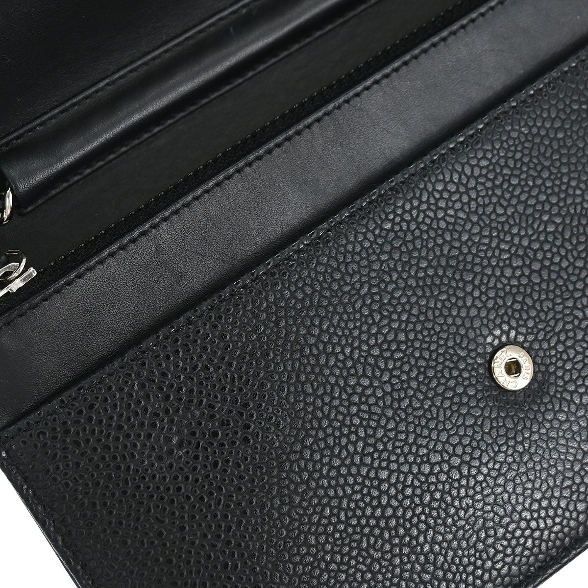 Chanel Black Caviar Skin Timeless WOC Wallet on Chain Bag
