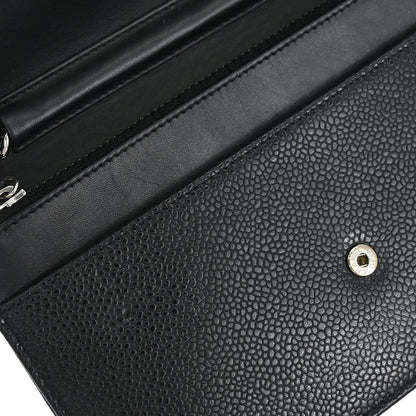 Chanel Black Caviar Skin Timeless WOC Wallet on Chain Bag