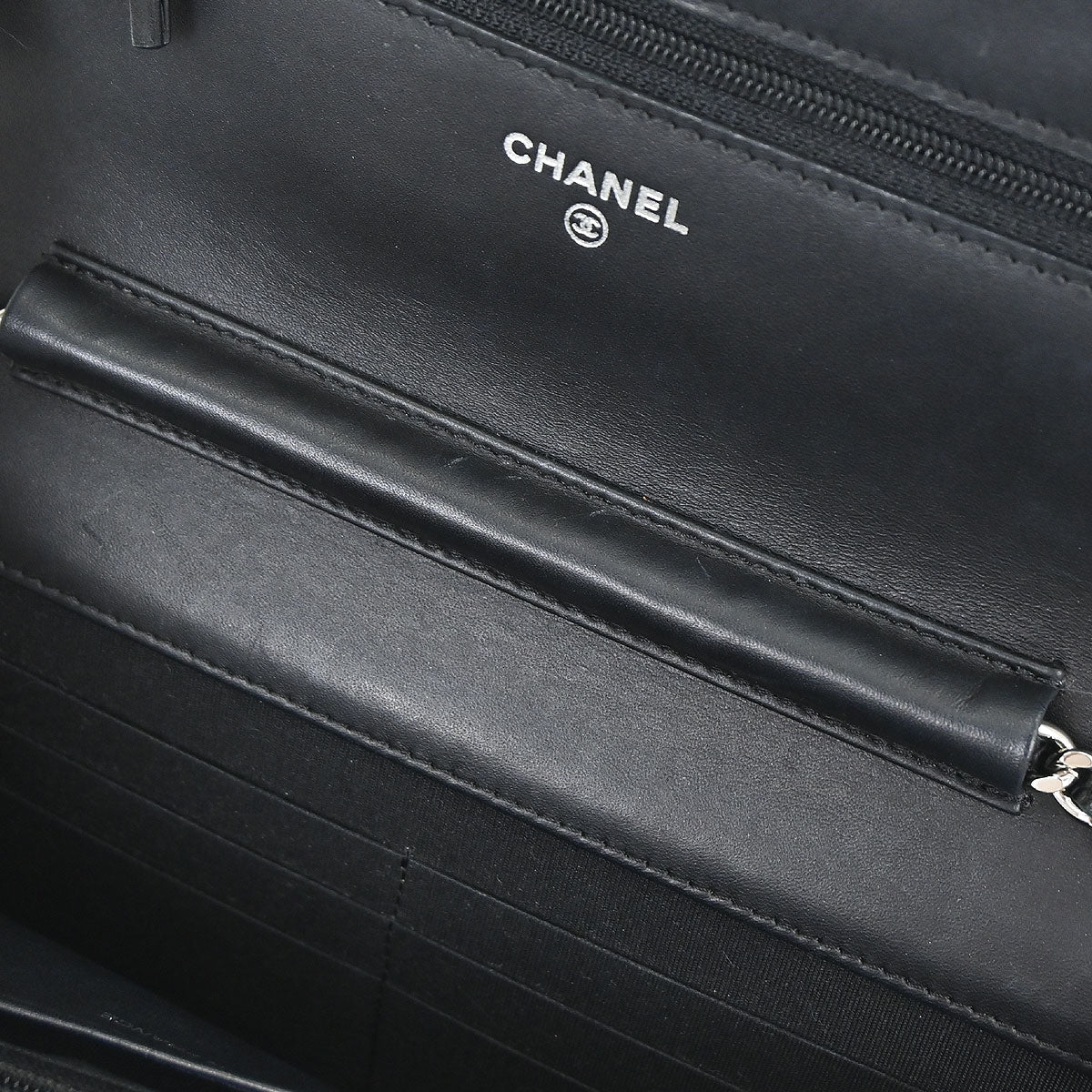 Chanel Black Caviar Skin Timeless WOC Wallet on Chain Bag