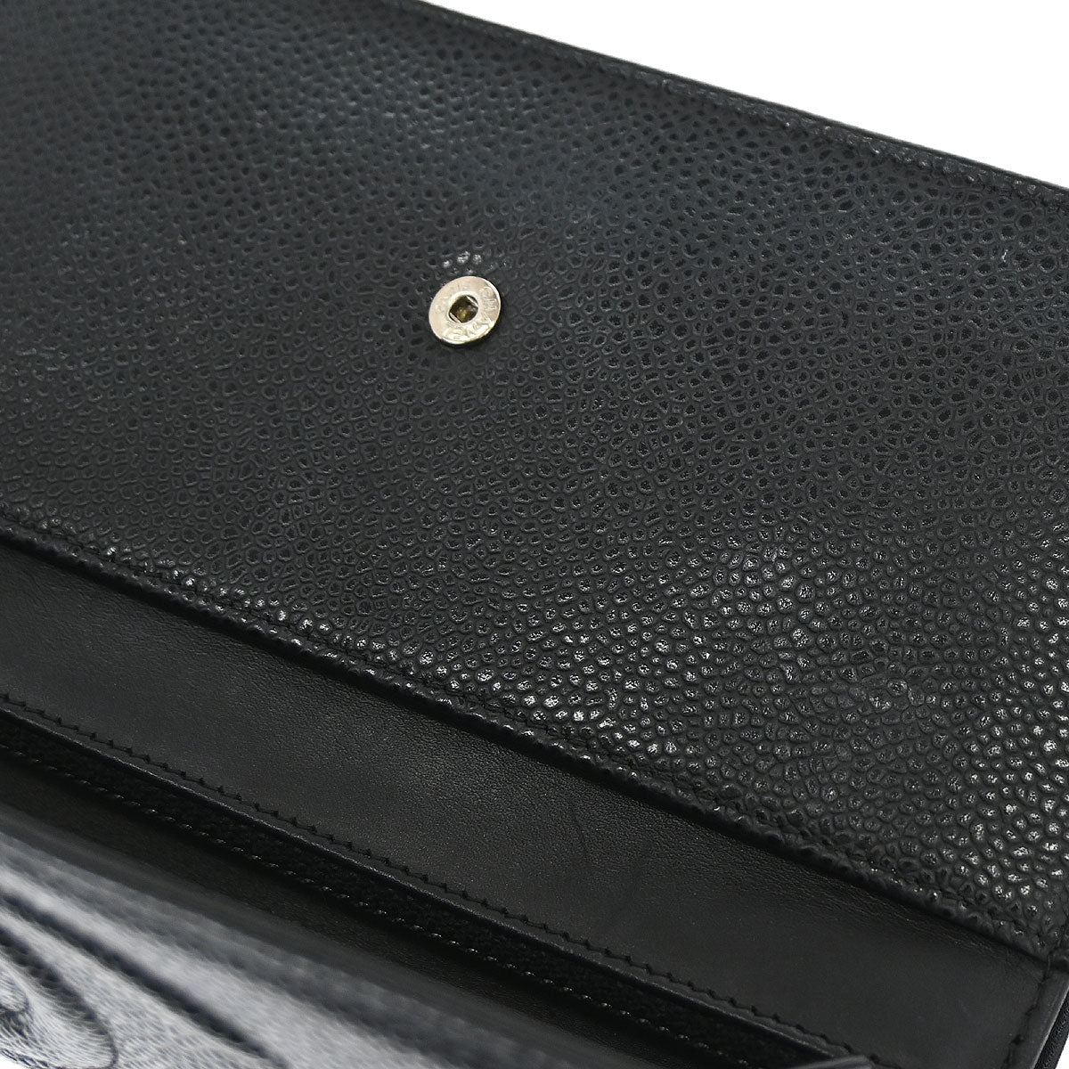 Chanel Black Caviar Skin Timeless WOC Wallet on Chain Bag