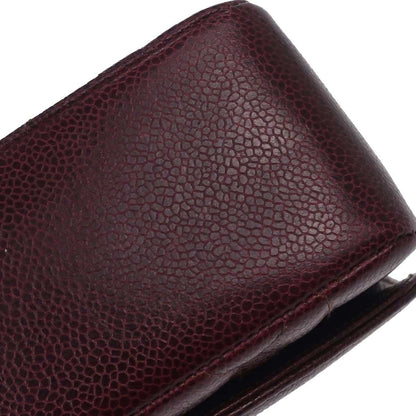 Chanel Bordeaux Caviar Skin Small Diana Shoulder Bag