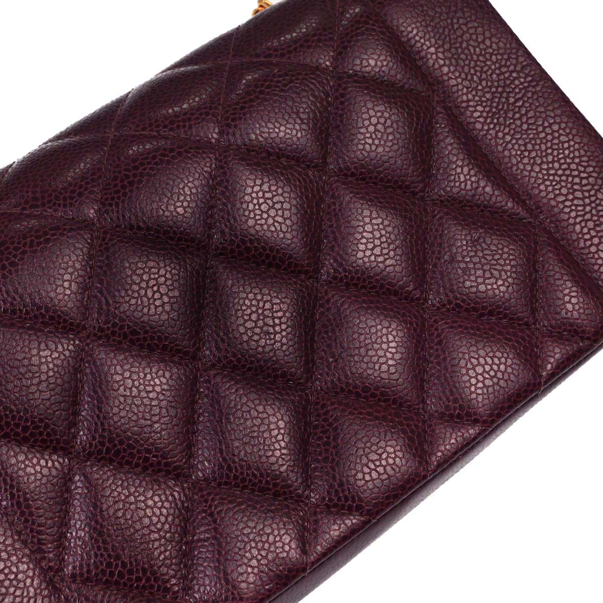 Chanel Bordeaux Caviar Skin Small Diana Shoulder Bag