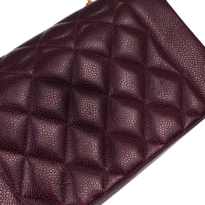 Chanel Bordeaux Caviar Skin Small Diana Shoulder Bag