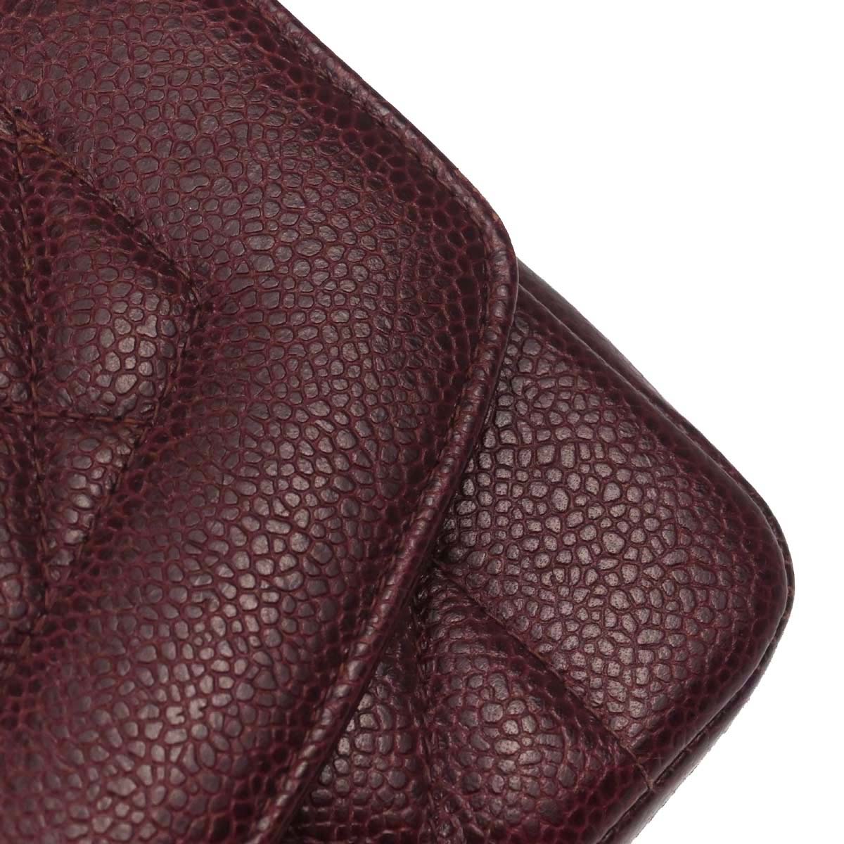 Chanel Bordeaux Caviar Skin Small Diana Shoulder Bag