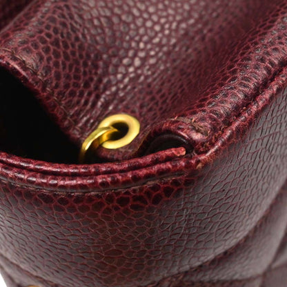 Chanel Bordeaux Caviar Skin Small Diana Shoulder Bag