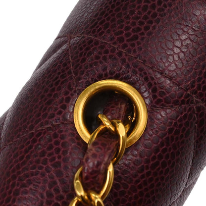 Chanel Bordeaux Caviar Skin Small Diana Shoulder Bag