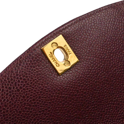 Chanel Bordeaux Caviar Skin Small Diana Shoulder Bag