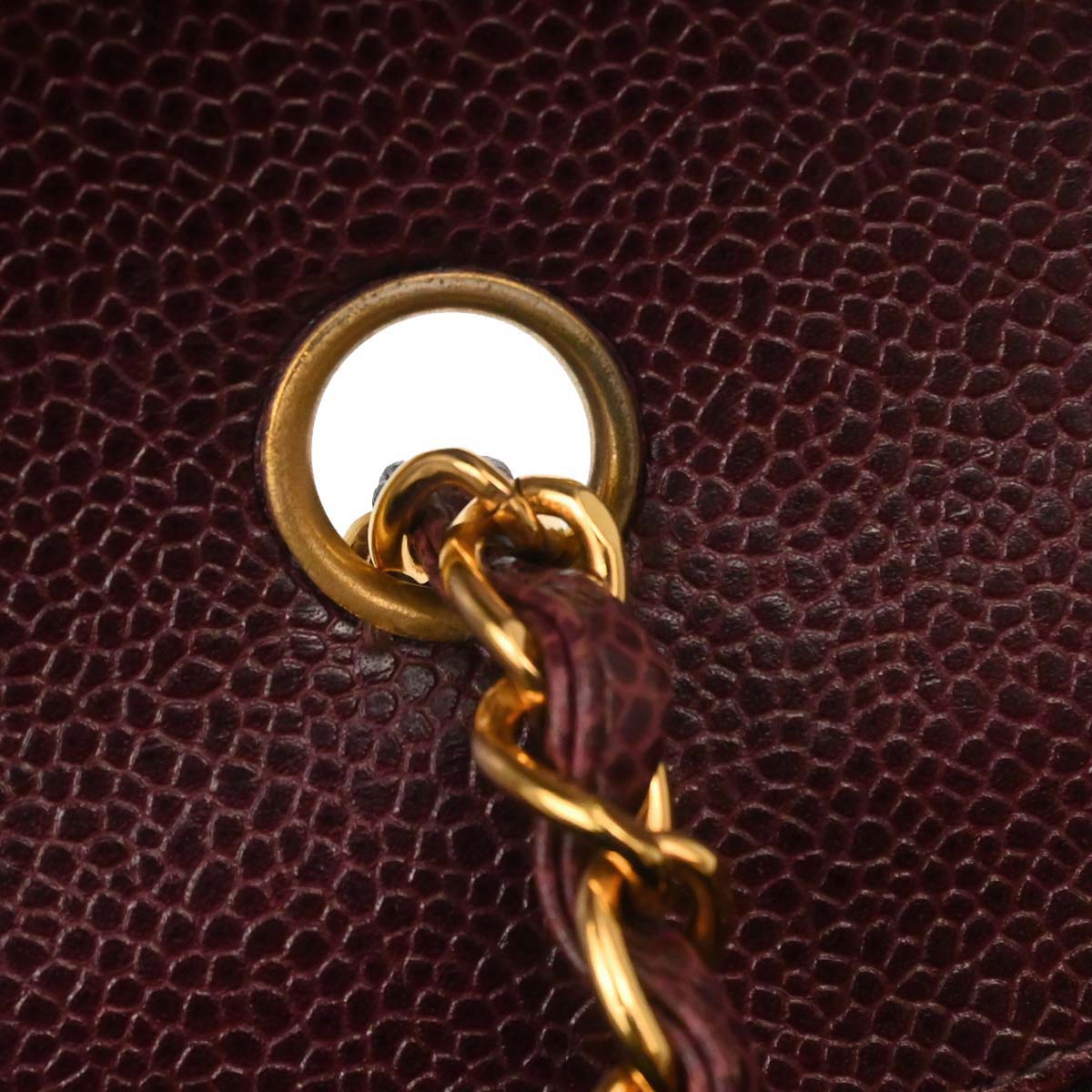 Chanel Bordeaux Caviar Skin Small Diana Shoulder Bag