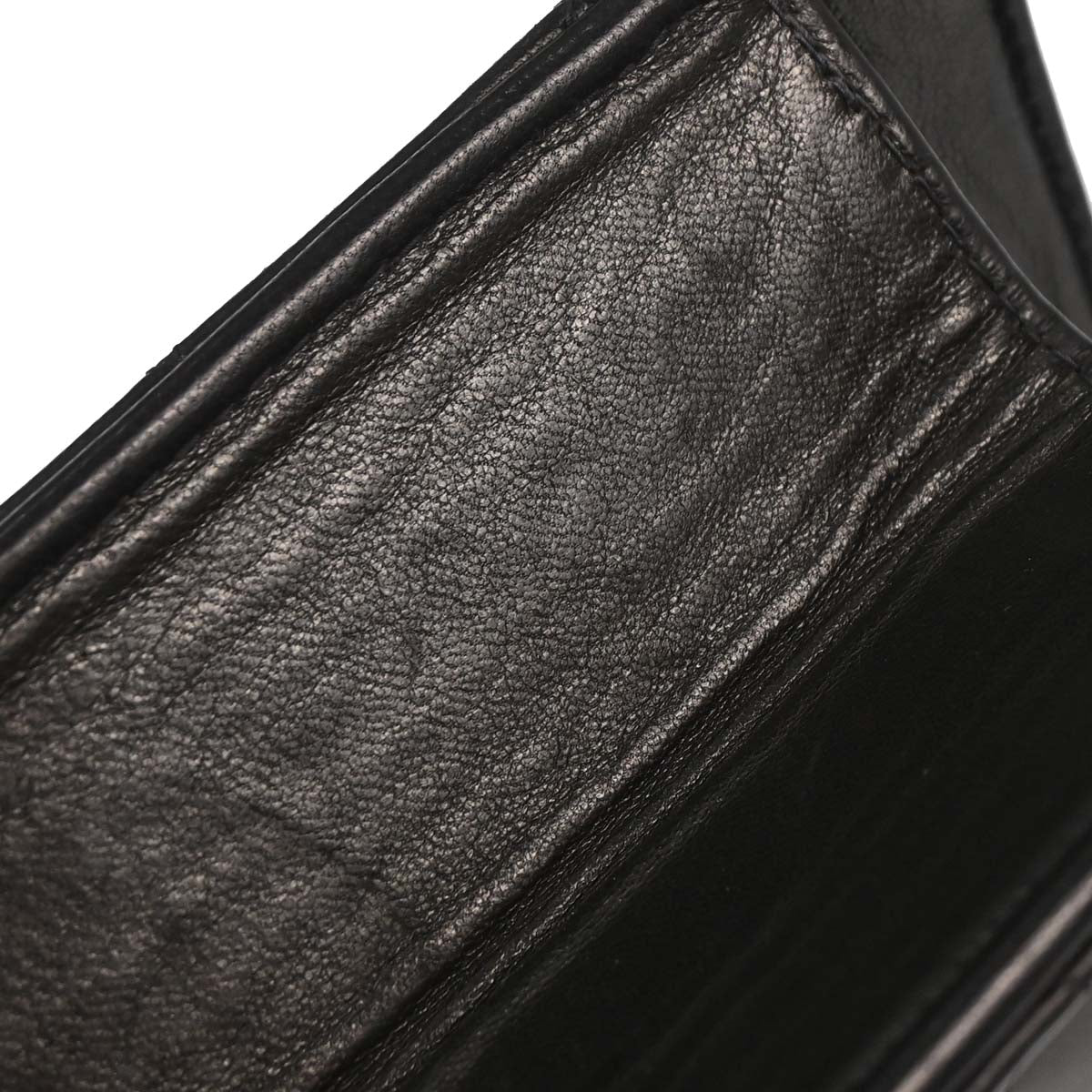 Chanel Black Lambskin Pushlock Medium Half Flap Shoulder Bag