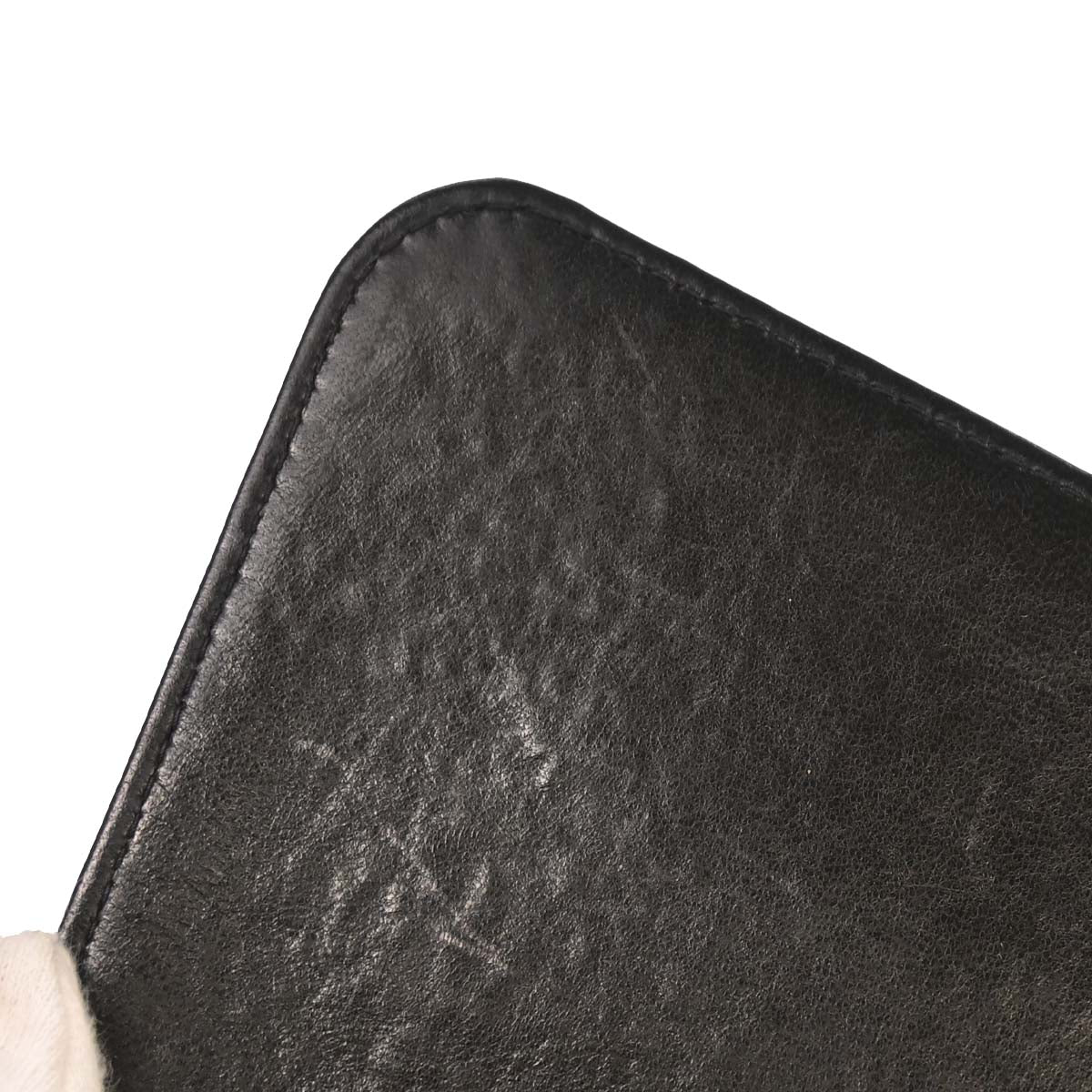 Chanel Black Lambskin Pushlock Medium Half Flap Shoulder Bag