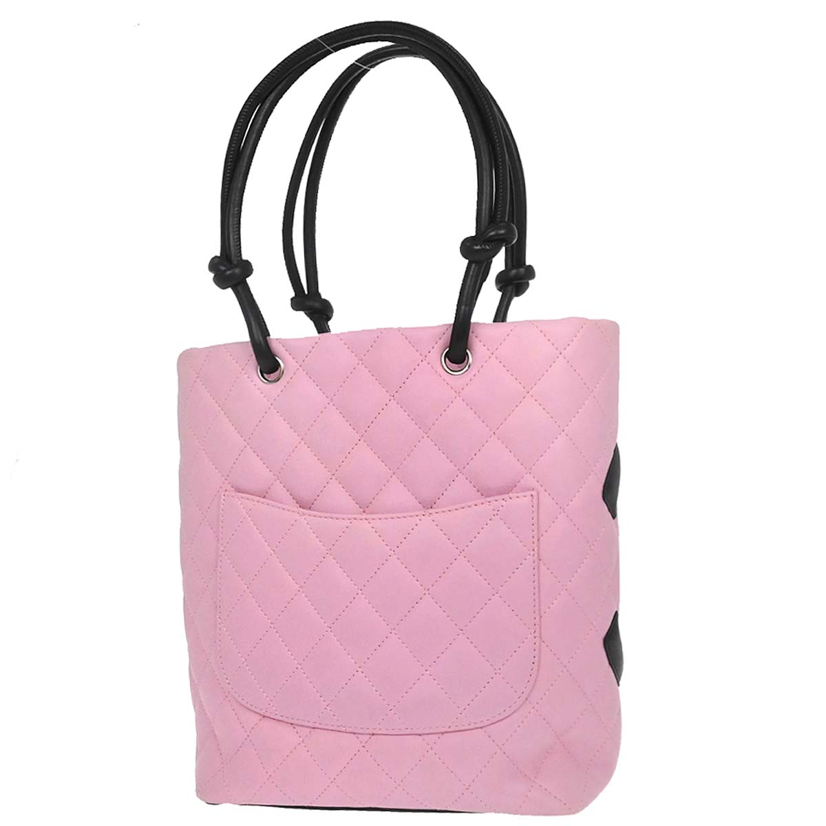 Chanel Pink Calfskin Cambon Ligne Tote Handbag