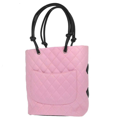 Chanel Pink Calfskin Cambon Ligne Tote Handbag