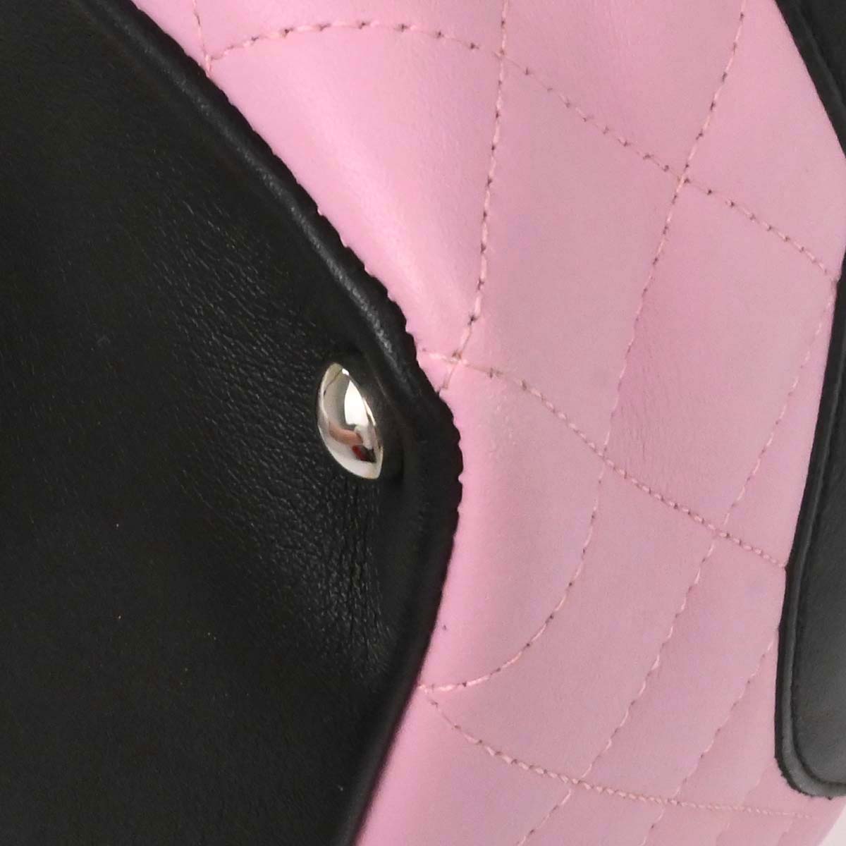 Chanel Pink Calfskin Cambon Ligne Tote Handbag