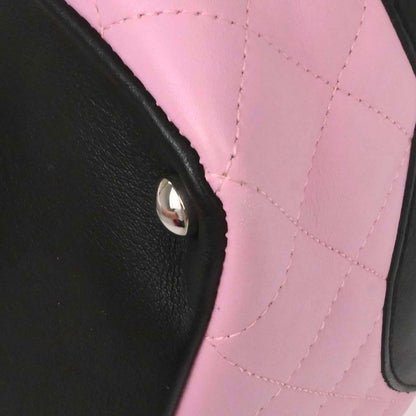 Chanel Pink Calfskin Cambon Ligne Tote Handbag