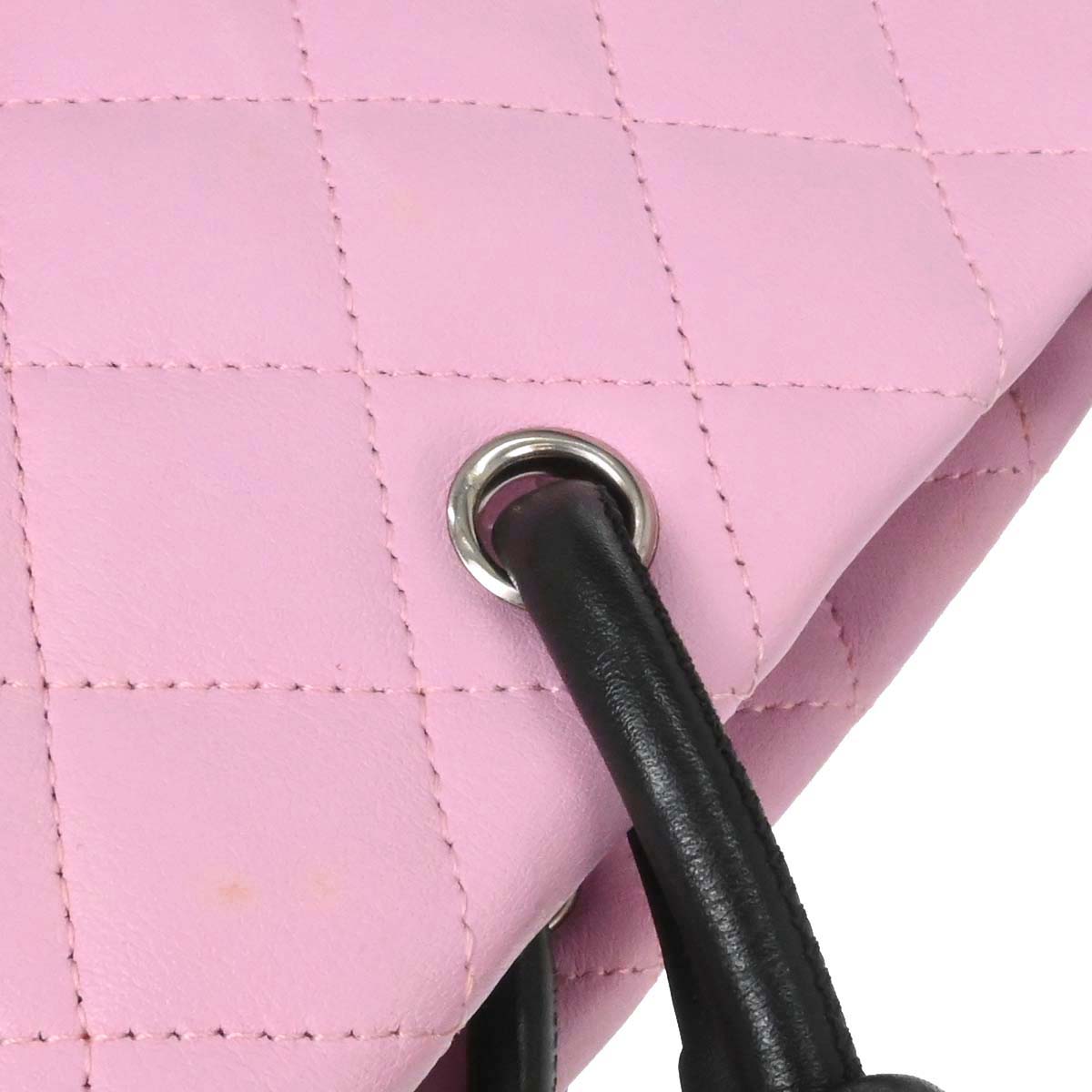 Chanel Pink Calfskin Cambon Ligne Tote Handbag