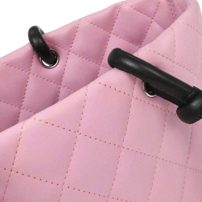 Chanel Pink Calfskin Cambon Ligne Tote Handbag