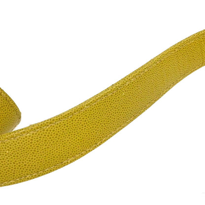 Chanel Yellow Green Caviar Skin Handbag