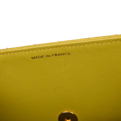 Chanel Yellow Green Caviar Skin Handbag