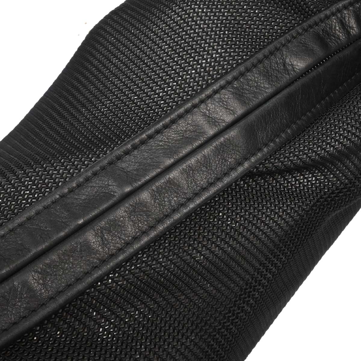 Chanel Black Nylon Mesh Hobo Handbag
