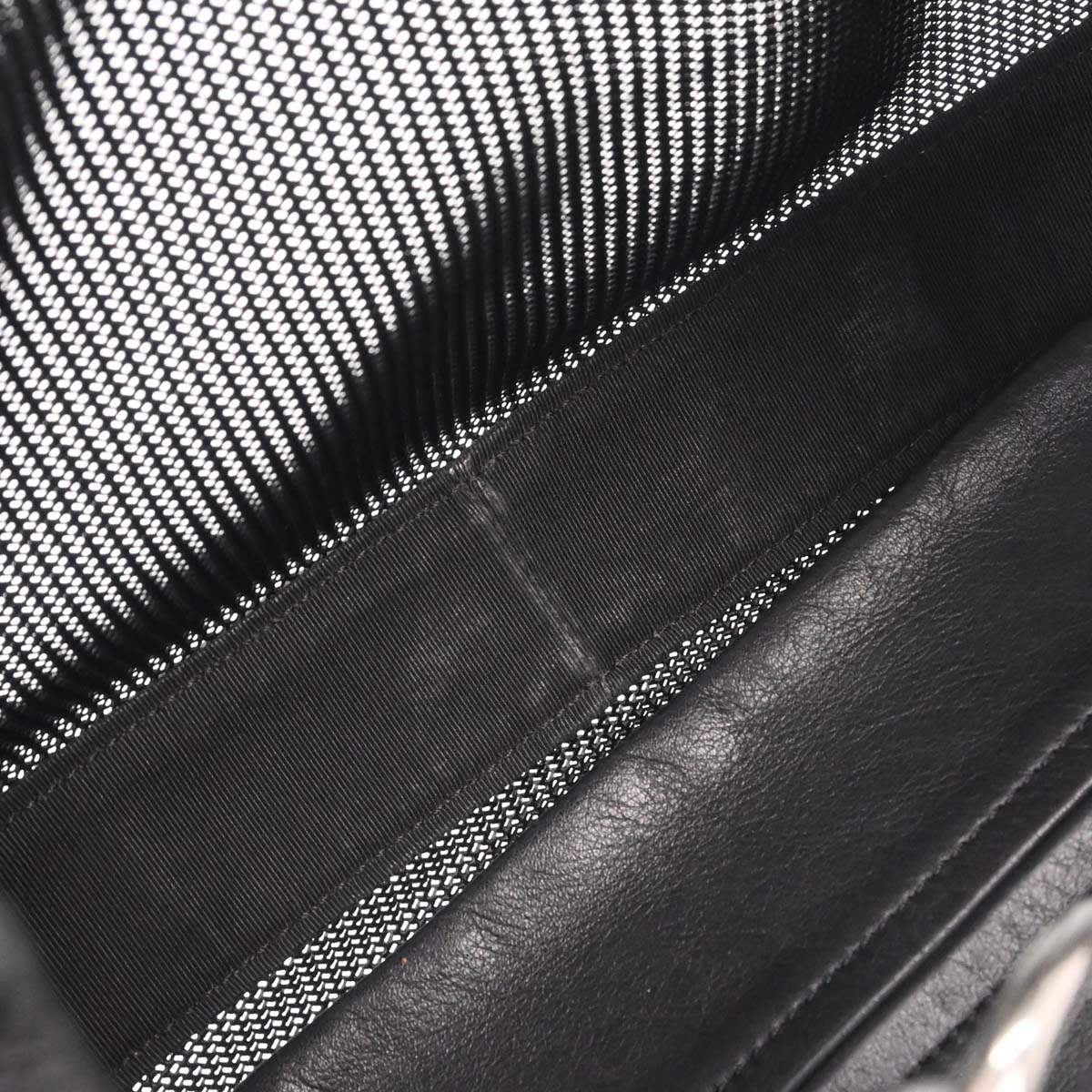 Chanel Black Nylon Mesh Hobo Handbag