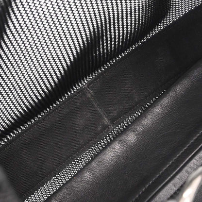 Chanel Black Nylon Mesh Hobo Handbag