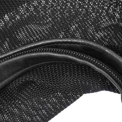 Chanel Black Nylon Mesh Hobo Handbag