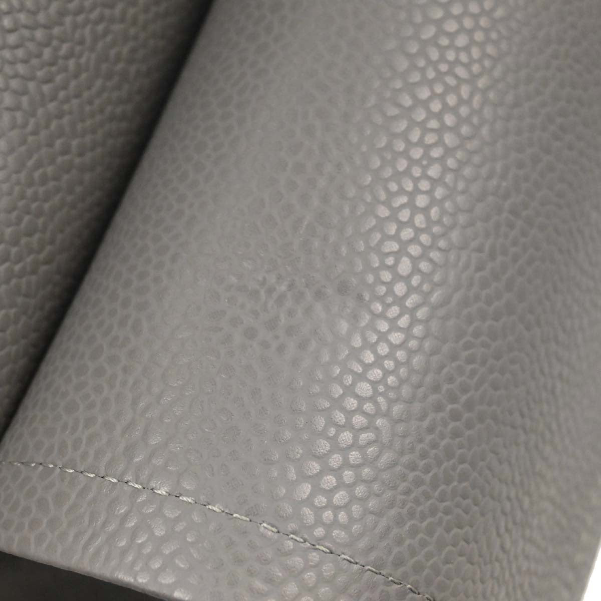 Chanel Gray Caviar Skin Medium Classic Double Flap Shoulder Bag