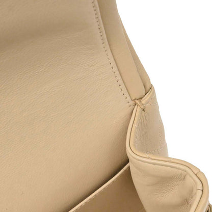 Chanel Beige Lambskin Medium Classic Double Flap Bag