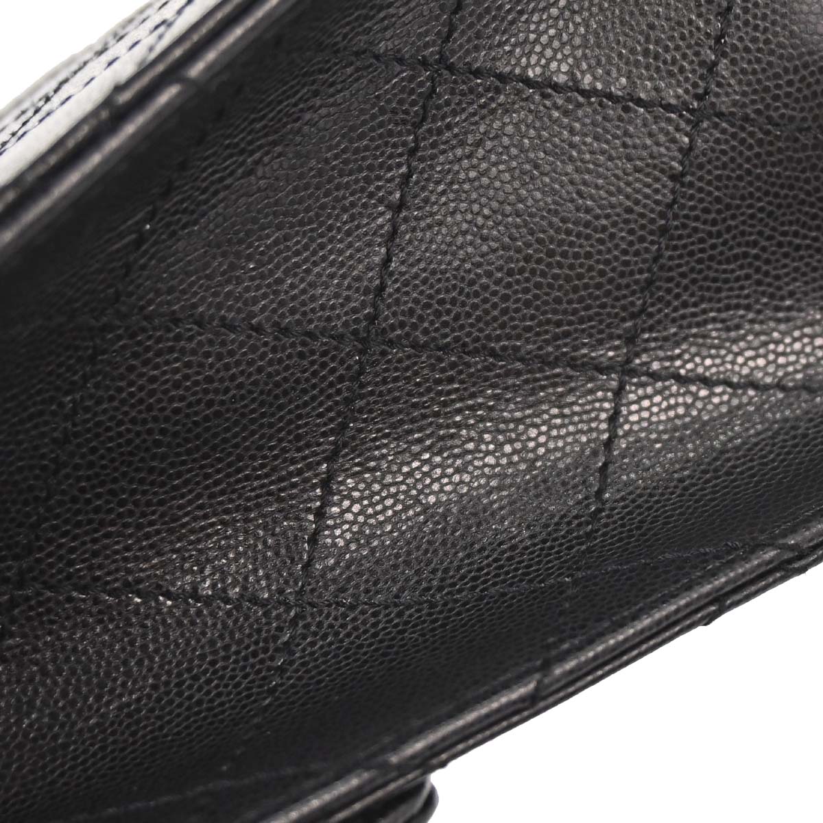 Chanel Black Caviar Skin Handbag