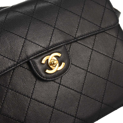 Chanel Black Caviar Skin Handbag