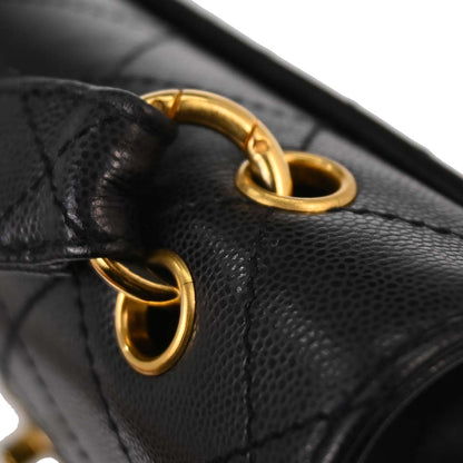 Chanel Black Caviar Skin Handbag
