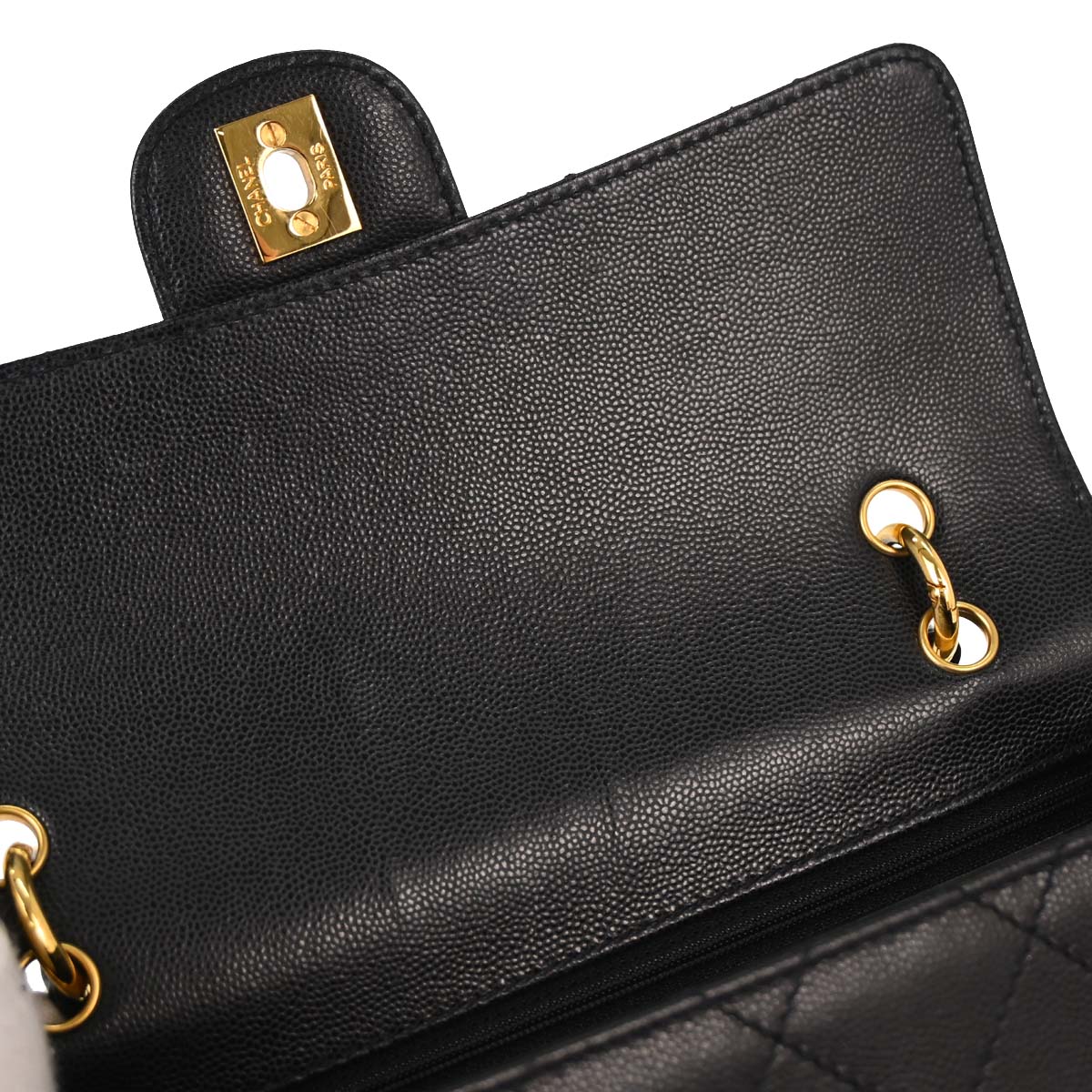Chanel Black Caviar Skin Handbag