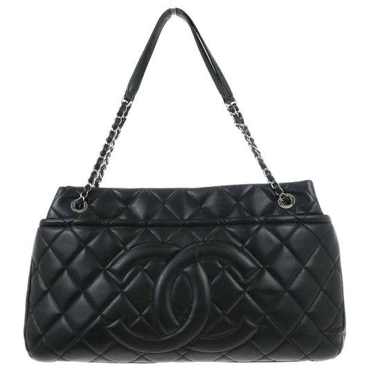 Chanel 2012 Black Caviar Timeless CC Chain Tote Bag