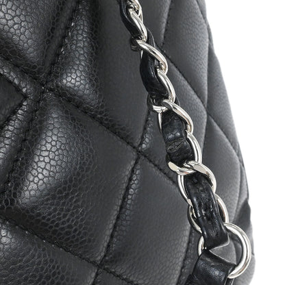 Chanel 2012 Black Caviar Timeless CC Chain Tote Bag