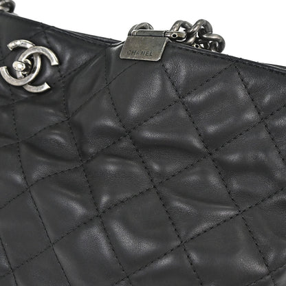 Chanel Black Calfskin Shopping In Chains 2way Shoulder Tote Bag