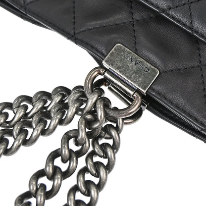 Chanel Black Calfskin Shopping In Chains 2way Shoulder Tote Bag