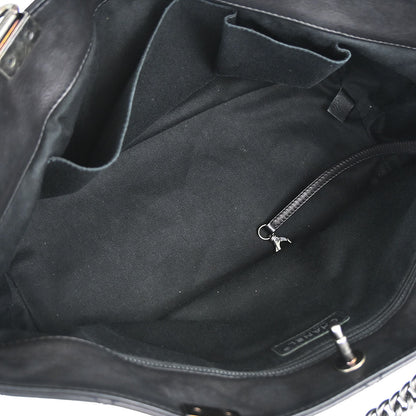 Chanel Black Calfskin Shopping In Chains 2way Shoulder Tote Bag