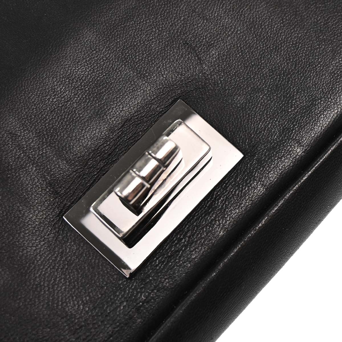Chanel Black Tweed Lambskin Mademoiselle Lock Handbag