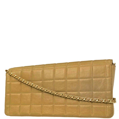 Chanel Beige Lambskin Coco Bar East West Shoulder Bag