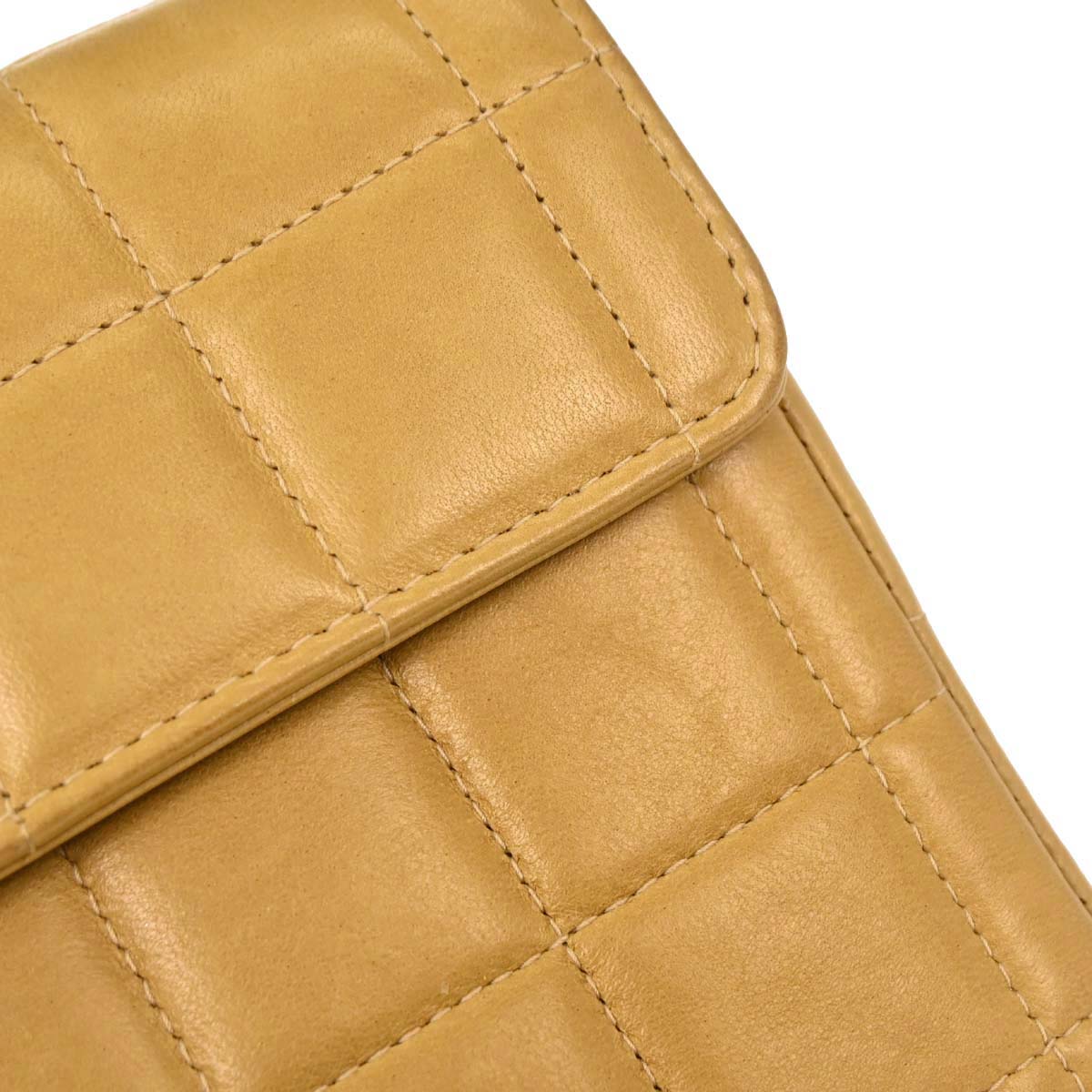 Chanel Beige Lambskin Coco Bar East West Shoulder Bag