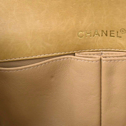 Chanel Beige Lambskin Coco Bar East West Shoulder Bag